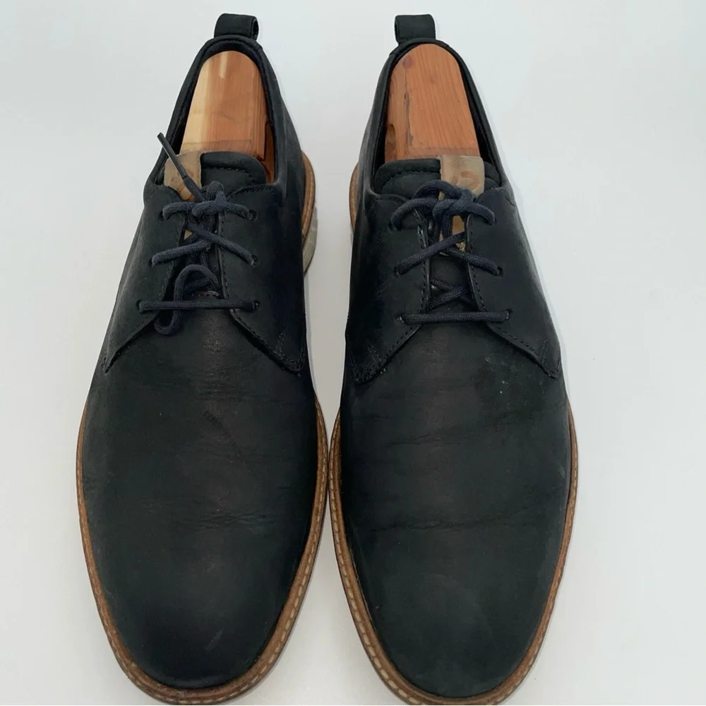 Men's Black Leather Derby Shoes - Classic‎ Lace-Up